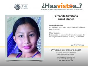 22 Fernanda Cayetana Canul Blanco 1-L-01